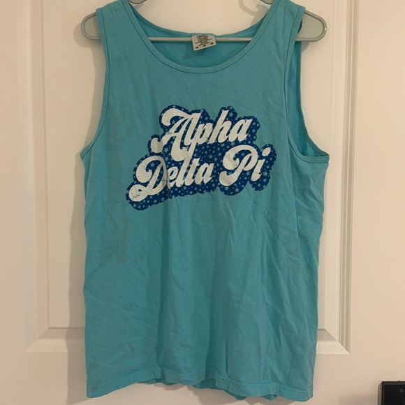 Comfort Colors Alpha Delta Pi Tank Top - Picture 1 of 6